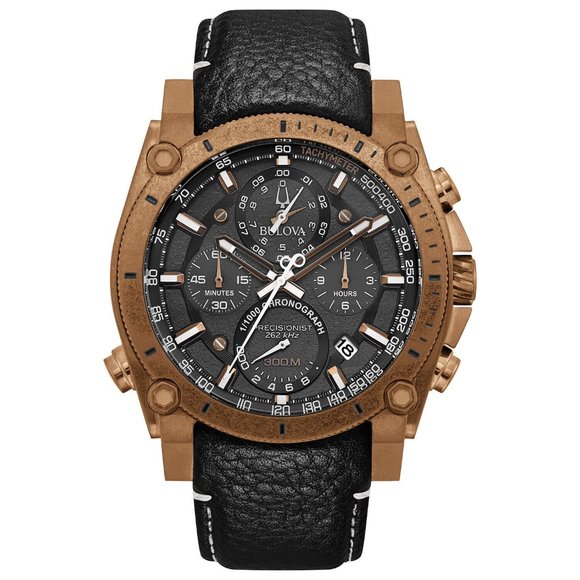 Bulova Precisionist Bronze Mens 46mm Watch